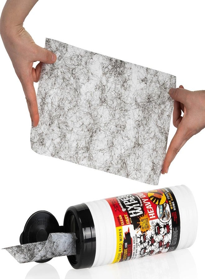 Juniper CLEAN Hyper Wipes, 12 Pack Heavy Duty Hand & Tool Cleaning Wipes, 7"x12" Size Multi-Surface Cleaning Wipes, Degreasing, All Purpose Cleaner, Bathroom, Mechanic, Work Surface Wipes, 420 Count Canister - Image 5